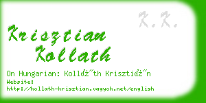 krisztian kollath business card